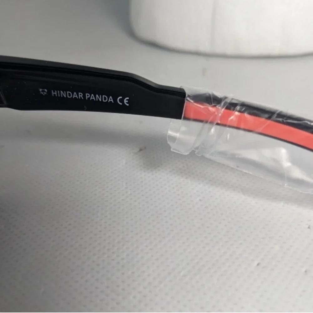 NEW- Hindar Panda Polarized Sports Sun Glasses Sunglasses Red - HP5005C5
